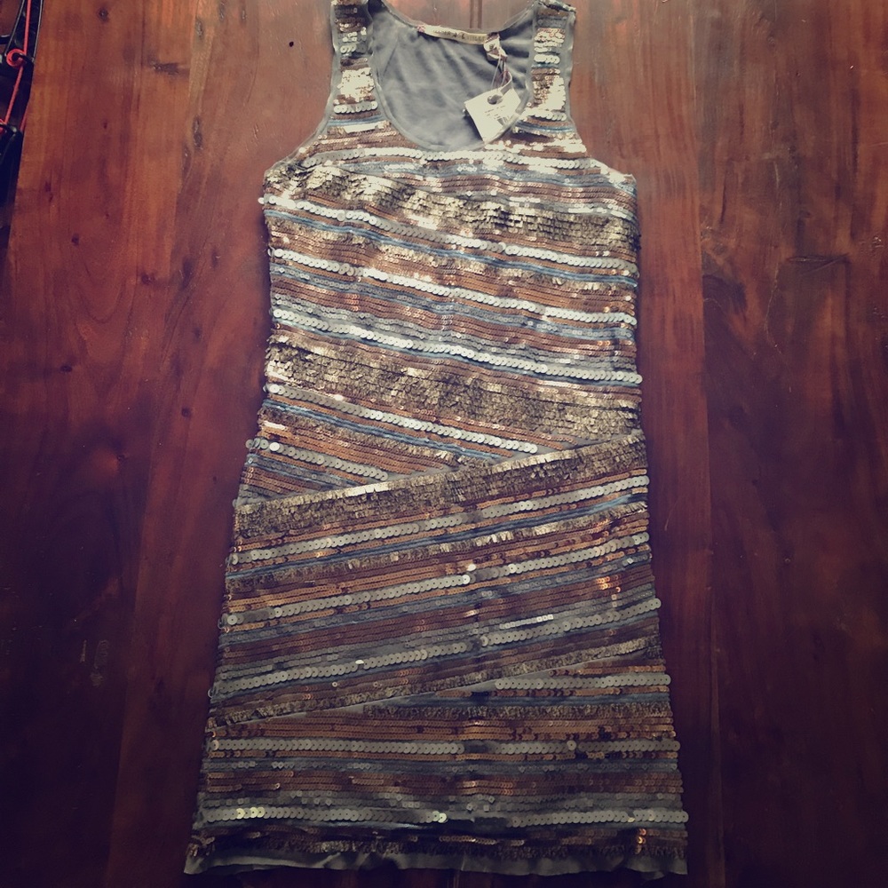 Chelsea & Violet Sequined Mini Dress